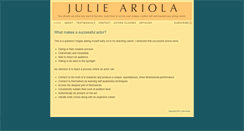 Desktop Screenshot of julieariola.com